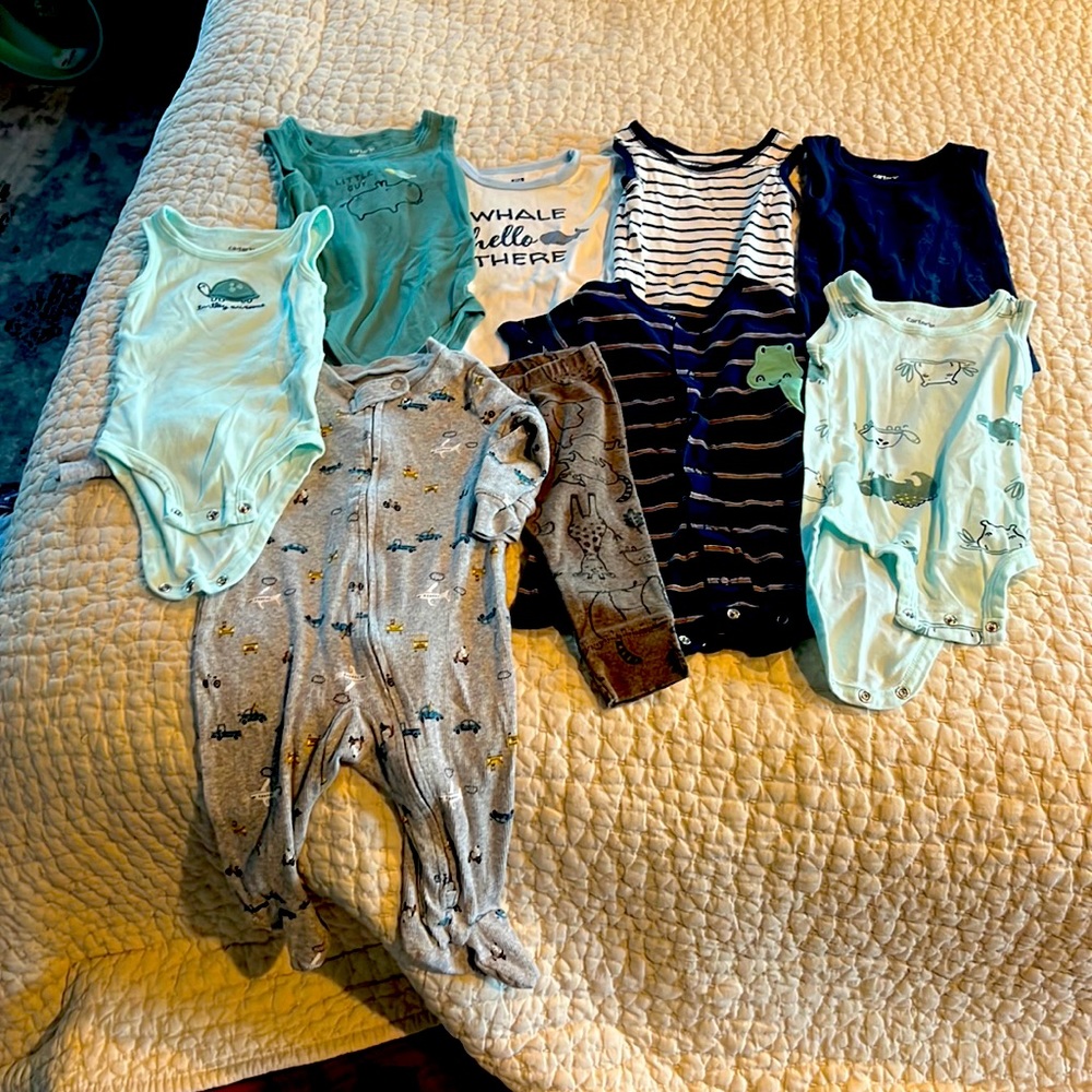 Big lot of clothing size six months